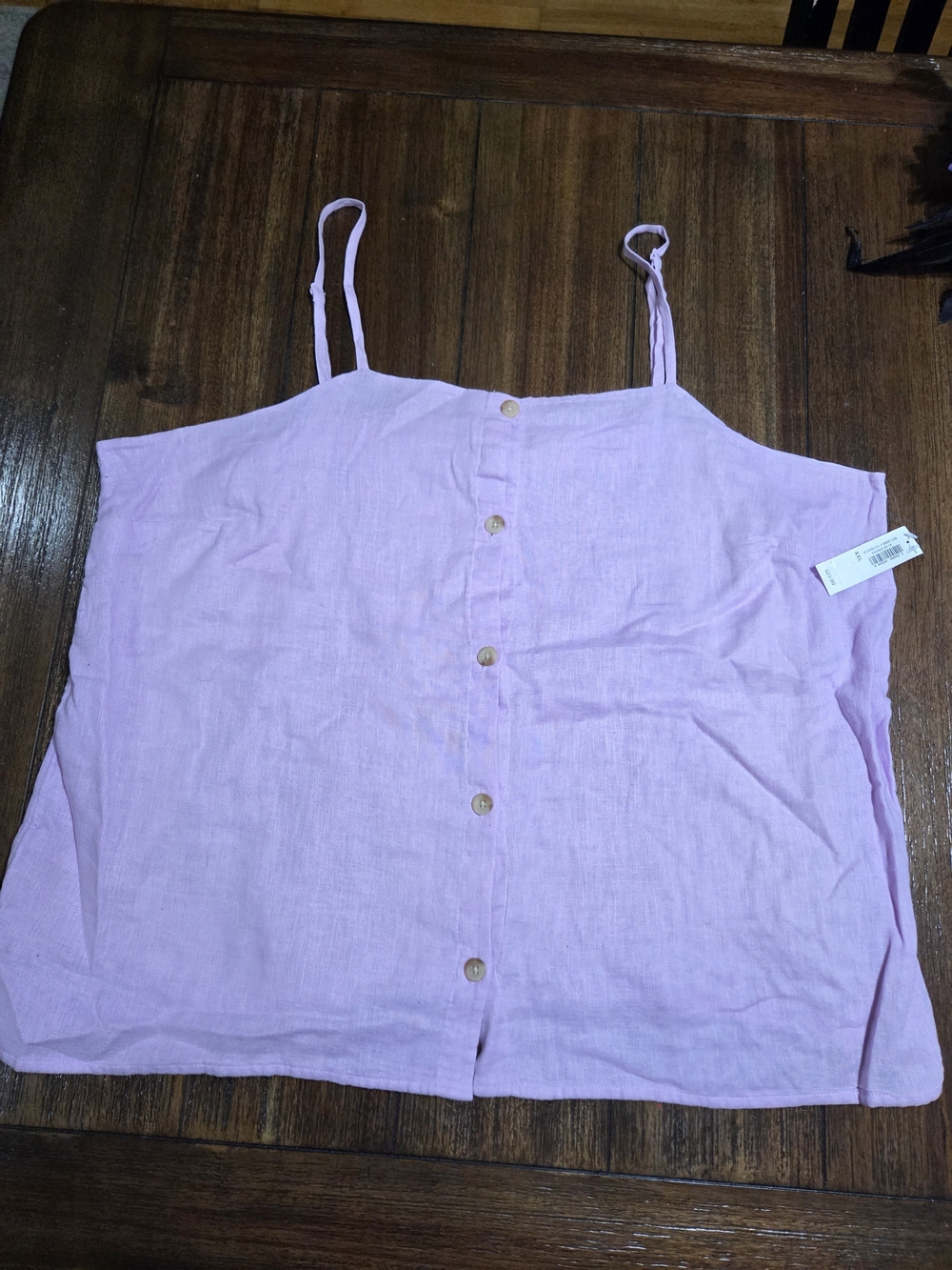 Old Navy Lavender Button-Front Spaghetti Strap Cami